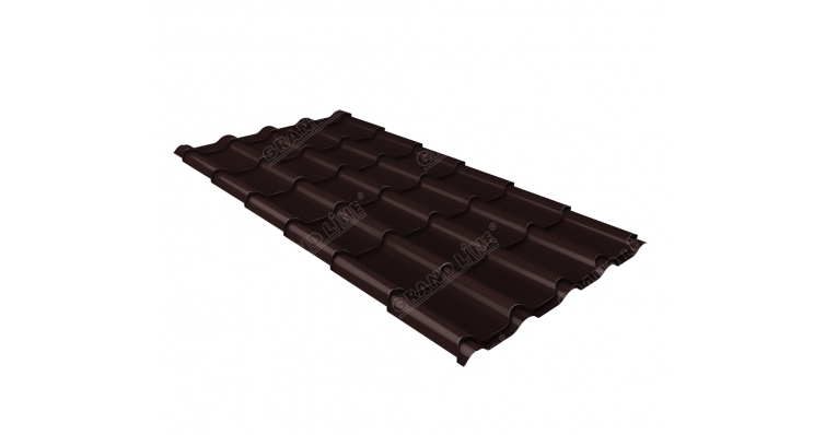 Профиль волновой камея 0,45 Drap RAL 8017 шоколад