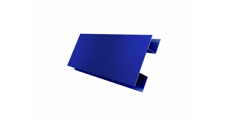 Планка H-образная/стыковочная сложная 75мм PE RAL 5002 ультрамариново-синий