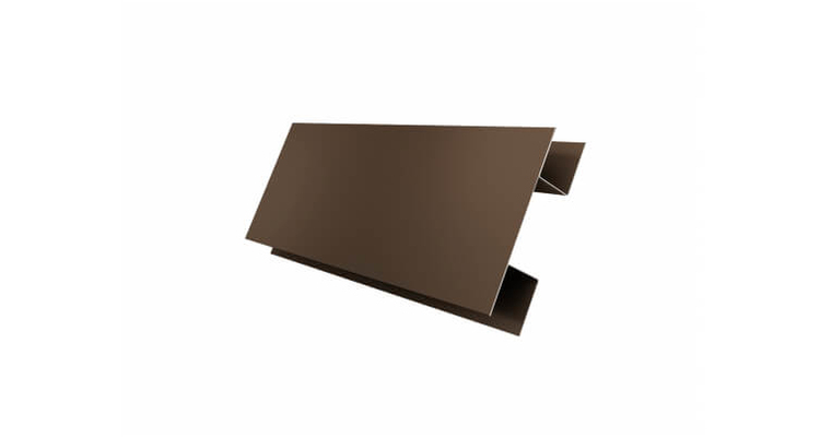 Планка H-образная/стыковочная сложная 75мм Quarzit RR 32 темно-коричневый