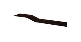 Планка крепежная фальц 0,45 PE с пленкой RAL 8017 шоколад