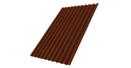 Профнастил С21 R 0.45 PE RAL 3009 оксидно красный