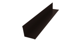 Угол внутренний 50х50 0,45 PE с пленкой RR 32 темно-коричневый (2м)