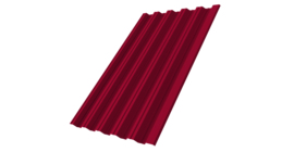 Профнастил НС35 R 0.45 PE RAL 3003 рубиново красный