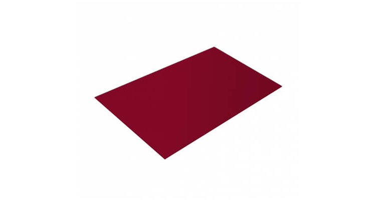 Плоский лист 0,45 PE с пленкой RAL 3003 рубиново-красный