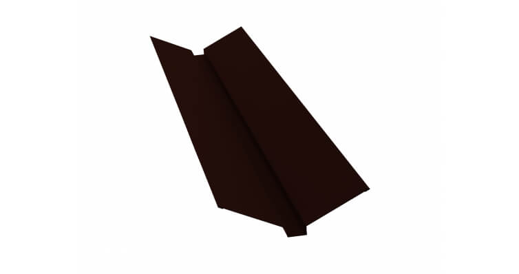 Планка ендовы верхней 115x30x115 GreenCoat Pural RR 32 темно-коричневый