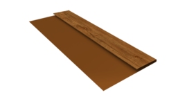 Планка стартовая Блок-хаус new 0,45 Print Elite Golden Wood TwinColor (3м)