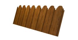 Профнастил С10B фигурный 0,45 Print Elite Golden Wood TwinColor