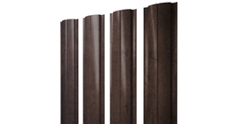 Штакетник Полукруглый Slim с прямым резом 0,45 Print Elite Antique Wood TwinColor