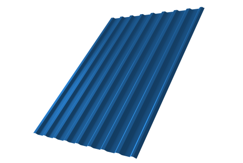 Профнастил С20 R 0,4 PE RAL 5005 сигнальный синий