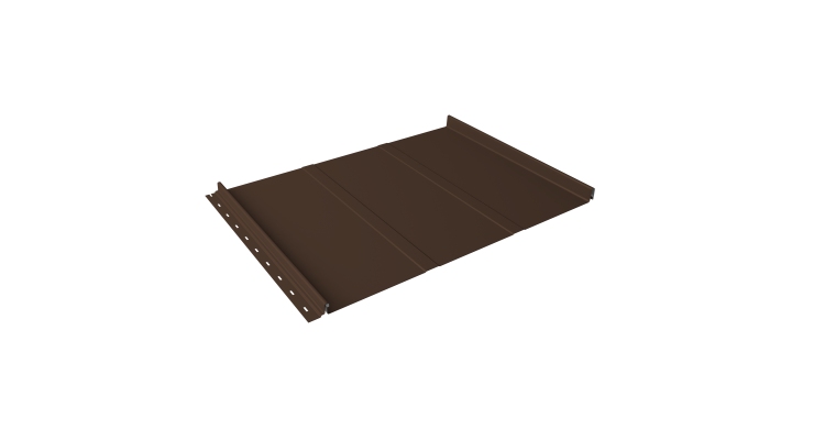 Кликфальц Line Grand Line 0,5 PE с пленкой на замках RAL 8017 шоколад