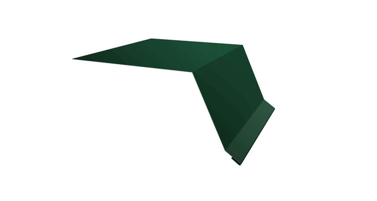 Планка капельник 100х55 0,5 Satin с пленкой RAL 6005 зеленый мох (2м)