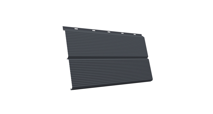 ЭкоБрус 0,345 Gofr GL 0.5 Satin RAL 7024 мокрый асфальт