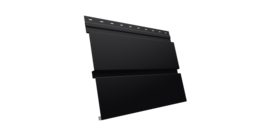 Квадро брус 0.5 PurPro Matt 275 с пленкой RAL 9005 черный