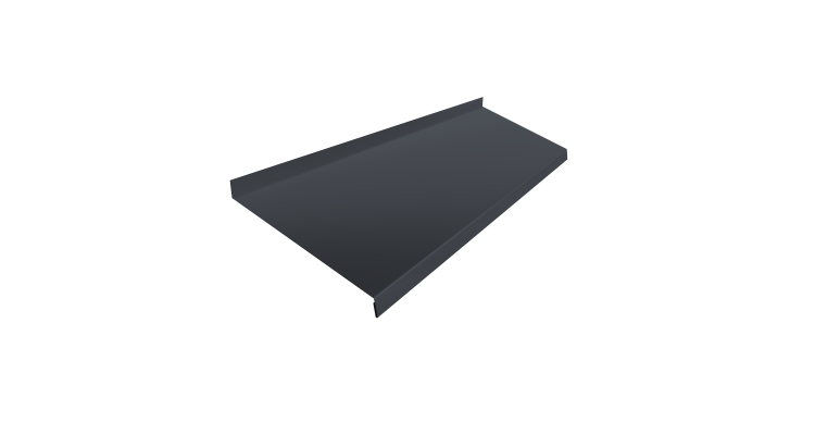 Отлив простой 250 0,45 Drap TR RAL 7024 мокрый асфальт (3м)