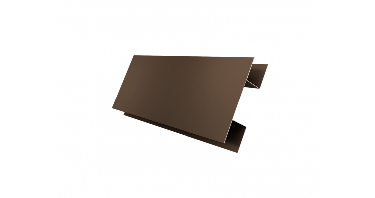 Планка H-образная/стыковочная сложная 75мм PurLite Matt RR 32 темно-коричневый