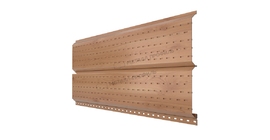 Софит Металл Профиль Lбрус-15х240 (ECOSTEEL_T-12-Золотой Орех-0.45)