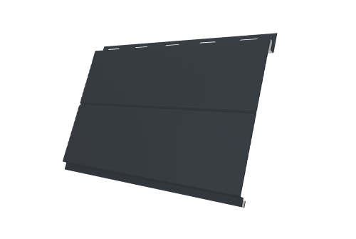 Вертикаль 0,2 line 0.5 Satin Matt TX с пленкой RAL 7024 мокрый асфальт