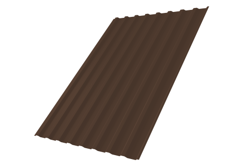 Профнастил С20В 0,5 Satin RAL 8017 шоколад