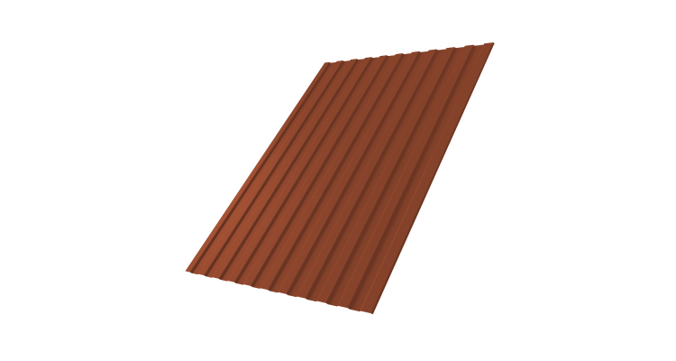 Профнастил С8A 0,5 Satin Matt TX RAL 8004 терракота