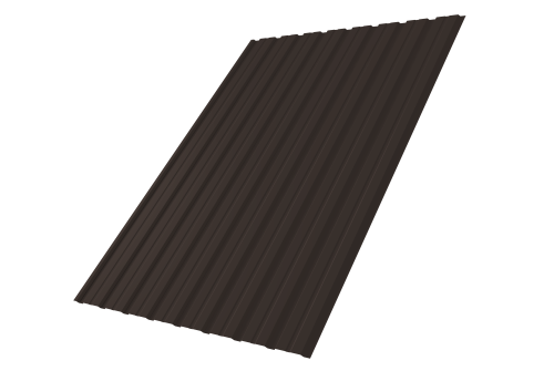 Профнастил С10B 0.5 Drap TX RR 32 темно-коричневый