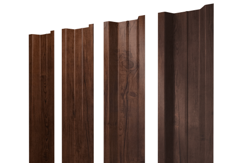 Штакетник П-образный В с прямым резом 0,4 Print Premium Cherry Wood Fresh TwinColor