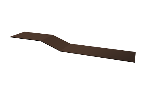 Планка крепежная фальц 0,45 Drap TR lite RAL 8017 шоколад (2м)