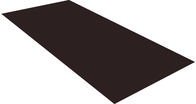 Плоский лист 0.45 Drap ST с пленкой RAL 9005 черный