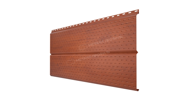Софит Металл Профиль перфор. Lбрус-XL-14х335 (ECOSTEEL_T-12-Дуб-0.45)
