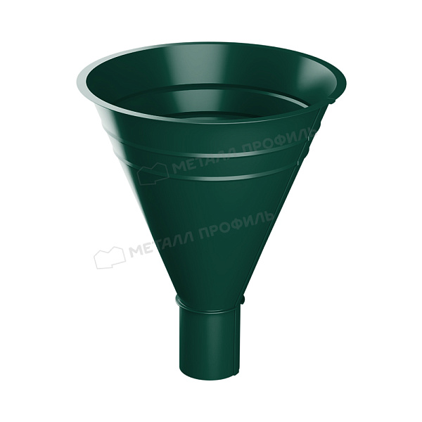 Воронка водосборная Металл Профиль Foramina PUR D100/300 RAL 6005