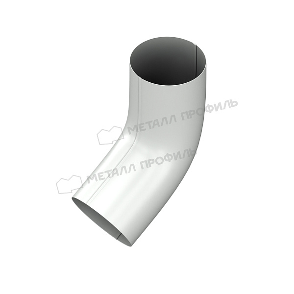 Колено трубы Металл Профиль GS lite D90х60 градусов RAL 9003