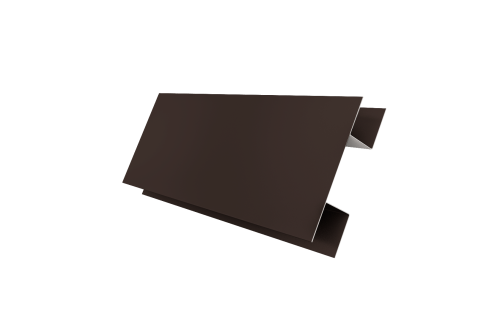 Планка H-образная Экобрус 0,45 Drap TX RR 32 темно-коричневый (3м)