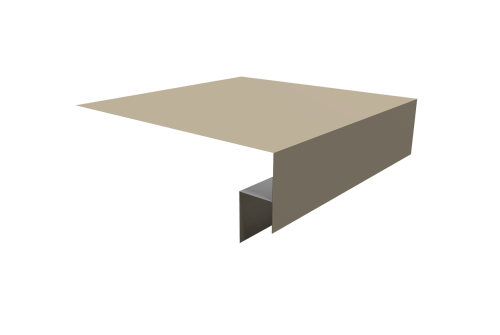 Планка околооконная сложная Экобрус Grand Line 250х50х25 0,45 PE с пленкой RAL 1015 светлая слоновая кость (3м)