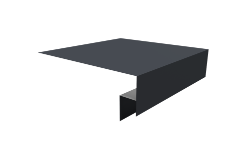 Планка околооконная сложная Экобрус Grand Line 250х50х25 0,5 Drap TX RAL 7024 мокрый асфальт (2м)