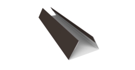 Планка стыковочная составная нижняя 0,5 Satin с пленкой RR 32 темно-коричневый (2м)