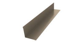 Угол внутренний 50х50 0,45 PE с пленкой RAL 1015 светлая слоновая кость (3м)