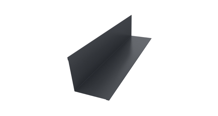 Угол внутренний 110х110 0,5 Satin с пленкой RAL 7024 мокрый асфальт (2м)