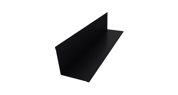 Угол внутренний 110х110 0,5 Drap RAL 9005 черный (3м)