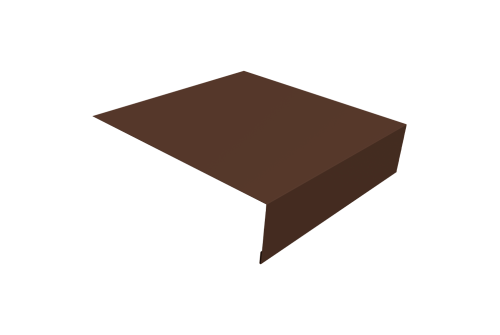 Планка околооконная простая 200х50 0,45 Drap TwinColor RAL 8017 шоколад (2м)