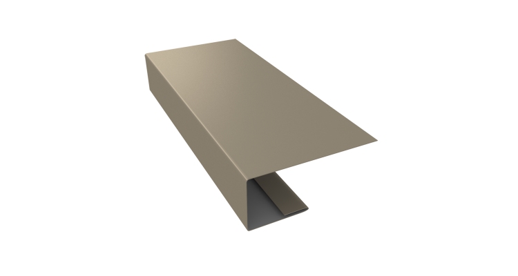 J-Профиль 18мм 0,45 PE с пленкой RAL 1015 светлая слоновая кость (2м)