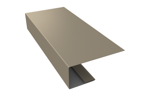 J-Профиль 18мм 0,5 Satin с пленкой RAL 1015 светлая слоновая кость (2м)