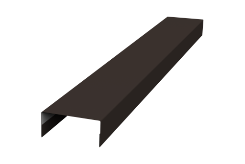 Крышка 30х15 жалюзи Texas 0,45 PE-Double RR 32 темно-коричневый (2м)