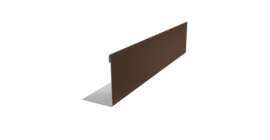 Нащельник 125 Texas 25х35 0,5 Drap TX RAL 8017 шоколад (L2,0)