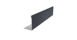 Нащельник 125 Texas 25х35 0,5 PurLite Matt RAL 7024 мокрый асфальт (L1,5)