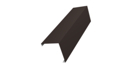 Декоративная накладка на столб универсальная угловая 60х60 для забора жалюзи 0,5 PurPro RR 32 темно-коричневый (1,8м)