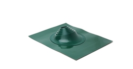 Проходной элемент MF угловой №1 (75-200мм) +240 силиконовый (металлический окрашенный фланец) зеленый