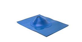 Проходной элемент MF угловой №1 (75-200мм) +240 силиконовый (металлический окрашенный фланец) синий