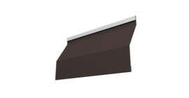 Ламель забора жалюзи Milan Slim 0,5 PurPro Matt 275 RR 32 темно-коричневый