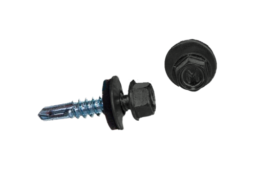 Саморез по металлу Daxmer 5,5х25 RAL 7005 (250) сверло №3