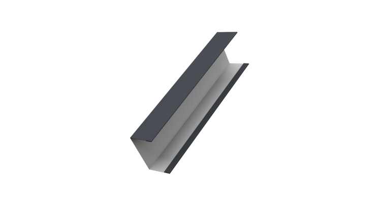 Крышка жалюзи Milan, Tokyo для калиток, ворот 0,5 Satin RAL 7024 мокрый асфальт (2м)