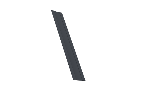 Крепежная планка жалюзи Milan, Milan Slim, Tokyo 0,45 Drap-double TX RAL 7024 мокрый асфальт (2м)